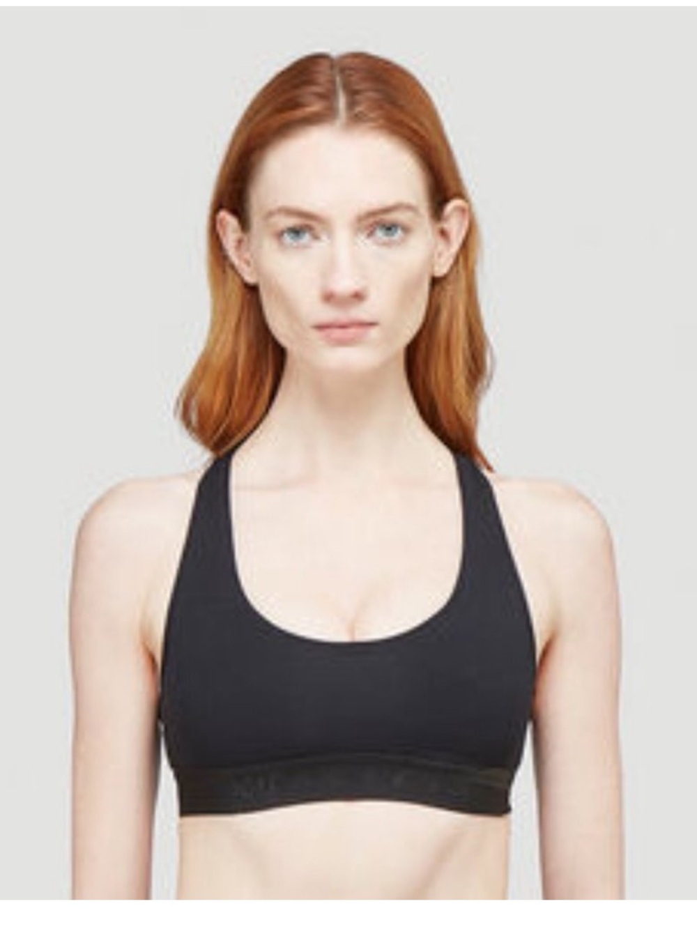 1017 ALYX 9SM Black Racerback Logo Band Sports Bra S